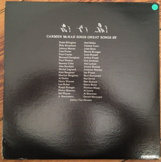 Carmen McRae - The Great American Songbook (2xVinyl, LP, Album, Reissue, Repress, Stereo) Very Good (VG) / Good Plus (G+)