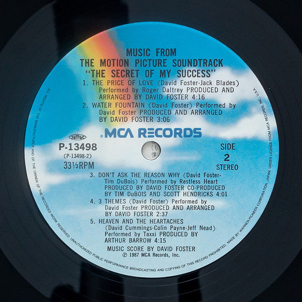 Various - The Secret Of My Success - Music From The Motion Picture Soundtrack (Vinyl, LP, Compilation) Very Good Plus (VG+) / Very Good (VG)