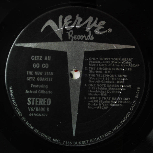 The New Stan Getz Quartet - Getz Au Go Go (Vinyl, LP, Album, Stereo) Very Good Plus (VG+) / Very Good (VG)