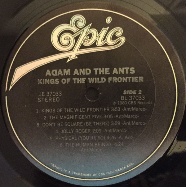 Adam And The Ants - Kings Of The Wild Frontier (Vinyl, LP, Album) Very Good (VG) / Very Good (VG)