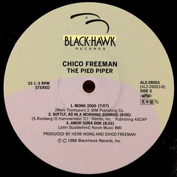 Chico Freeman - The Pied Piper (Vinyl, LP, Album, Promo, Stereo) Very Good Plus (VG+) / Very Good Plus (VG+)