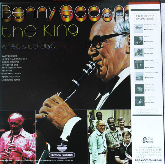 Benny Goodman - The King (Vinyl, LP, Limited Edition, Repress, Stereo) Very Good Plus (VG+) / Very Good Plus (VG+)