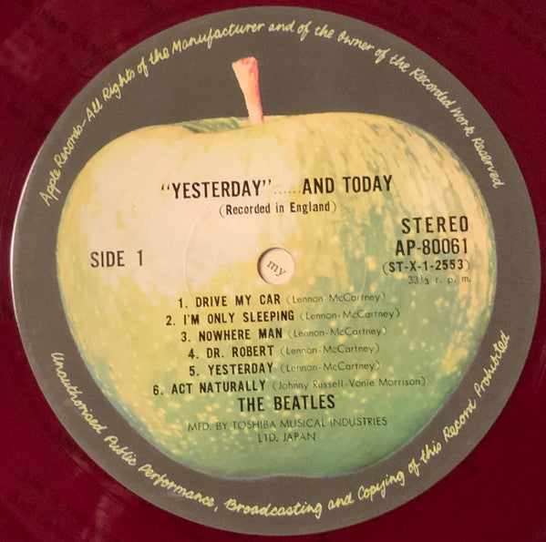 The Beatles - "Yesterday"...... And Today (Vinyl, LP, Album, Compilation, Reissue, Stereo) Very Good Plus (VG+) / Very Good (VG)
