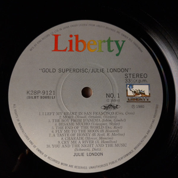 Julie London - Gold Superdisc (Vinyl, LP, Compilation, Stereo)