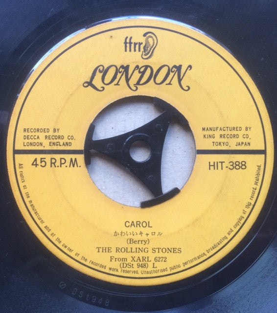 The Rolling Stones - Tell Me (You're Coming Back) / Carol (Vinyl, 7", 45 RPM, Mono, Single) Very Good (VG) / Very Good Plus (VG+)