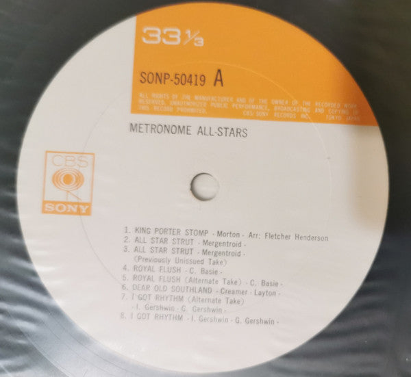 Metronome All Stars - Metronome All Stars (Vinyl, LP, Compilation, Mono) Very Good Plus (VG+) / Very Good (VG)