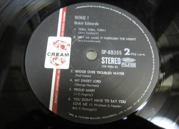 Nokie Edwards - Nokie! (Vinyl, LP, Album) Very Good Plus (VG+) / Very Good (VG)
