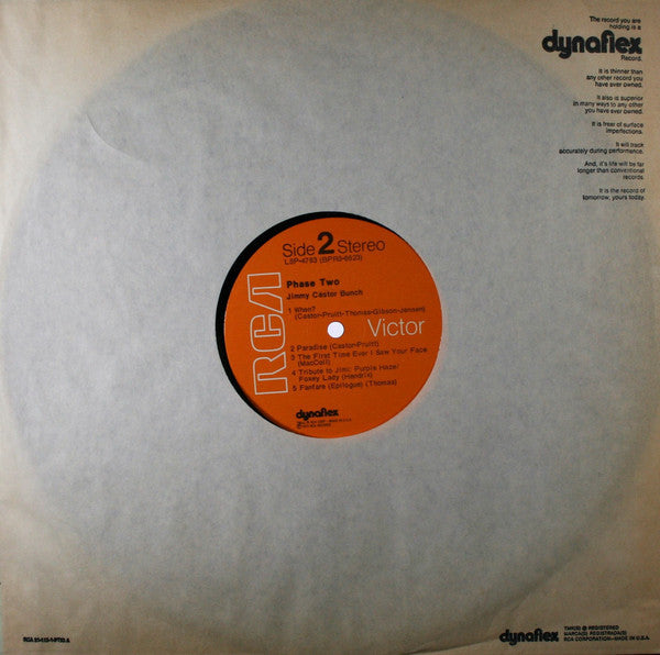 The Jimmy Castor Bunch - Phase Two (Vinyl, LP, Album, Stereo) Good Plus (G+) / Good Plus (G+)