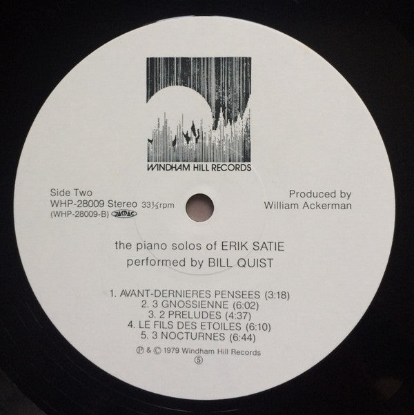 Erik Satie - Piano Solos Of Erik Satie (Vinyl, LP, Album) Very Good Plus (VG+) / Very Good Plus (VG+)