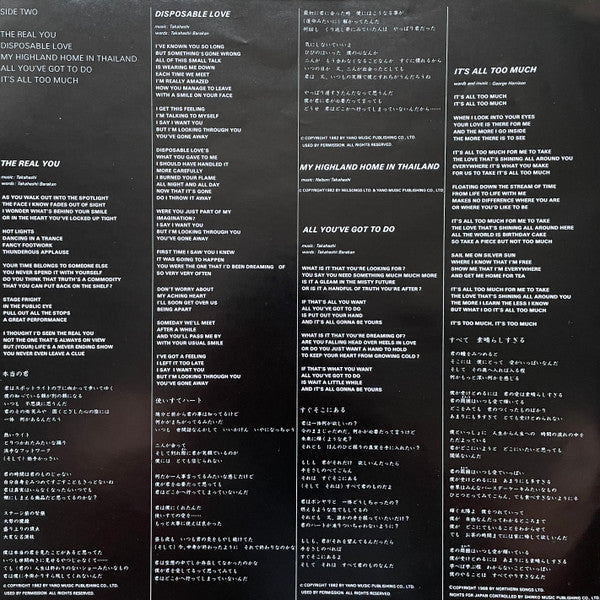 Yukihiro Takahashi - What, Me Worry? ボク、大丈夫!! (Vinyl, LP, Promo) Very Good Plus (VG+) / Very Good Plus (VG+)