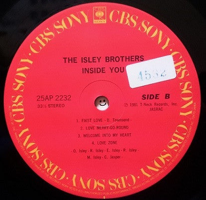 The Isley Brothers - Inside You (Vinyl, LP, Album) Very Good (VG) / Very Good (VG)