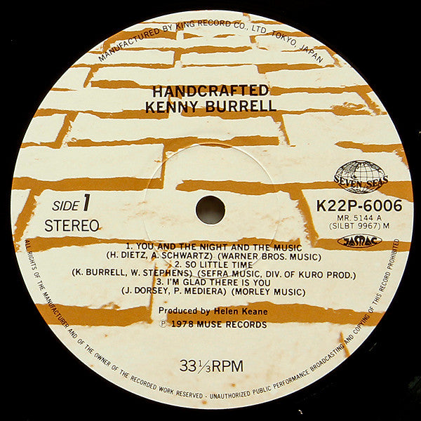 Kenny Burrell - Handcrafted (Vinyl, LP, Album)