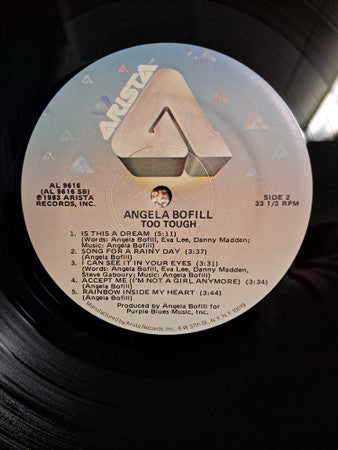 Angela Bofill - Too Tough (Vinyl, LP, Album) Very Good (VG) / Good Plus (G+)