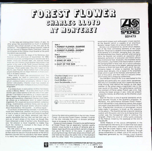 Charles Lloyd - Forest Flower (Vinyl, LP, Album, Reissue) Very Good (VG) / Good Plus (G+)