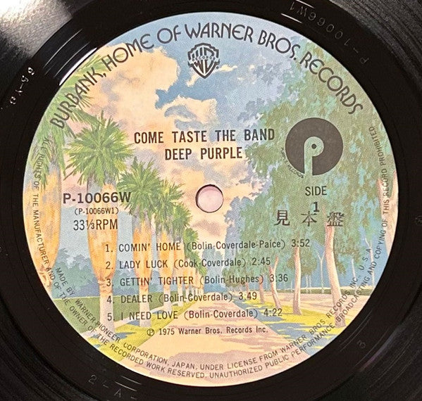 Deep Purple - Come Taste The Band (Vinyl, LP, Album, Stereo) Very Good Plus (VG+) / Fair (F)