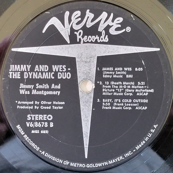 Jimmy Smith - Jimmy & Wes - The Dynamic Duo (Vinyl, LP, Album, Stereo) Very Good (VG) / Good Plus (G+)
