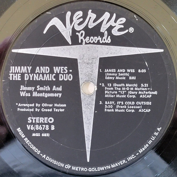 Jimmy Smith - Jimmy & Wes - The Dynamic Duo (Vinyl, LP, Album, Stereo) Very Good Plus (VG+) / Very Good Plus (VG+)