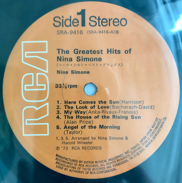 Nina Simone - The Greatest Hits Of Nina Simone (2xVinyl, LP, Compilation, Stereo) Very Good (VG) / Very Good (VG)