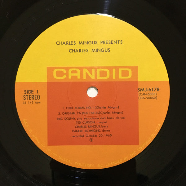 Charles Mingus - Presents Charles Mingus (Vinyl, LP, Album, Stereo, Reissue) Very Good Plus (VG+) / Very Good Plus (VG+)