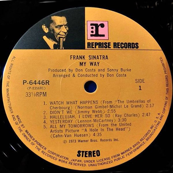 Frank Sinatra - My Way (Vinyl, LP, Album, Reissue, Stereo)