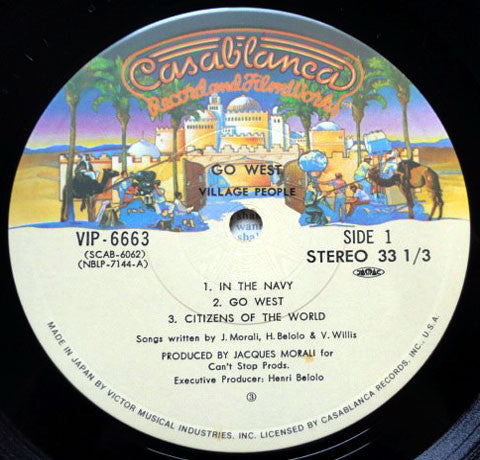 Village People - Go West (Vinyl, LP, Album) Very Good Plus (VG+) / Very Good (VG)