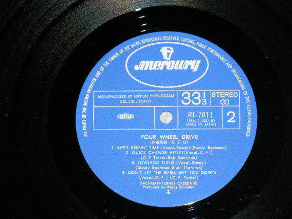 Bachman-Turner Overdrive - Four Wheel Drive (Vinyl, LP, Album) Very Good (VG) / Very Good (VG)