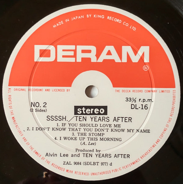 Ten Years After - Ssssh.= 夜明けのない朝 (Vinyl, LP, Album)