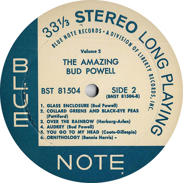 Bud Powell - The Amazing Bud Powell (Volume 2) (Vinyl, LP, Album, Reissue, Stereo) Good Plus (G+) / Good Plus (G+)