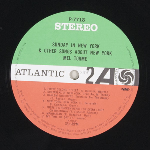 Mel Tormé - Sings Sunday In New York And Other Songs About New York (Vinyl, LP, Album, Reissue, Stereo) Very Good (VG) / Very Good Plus (VG+)