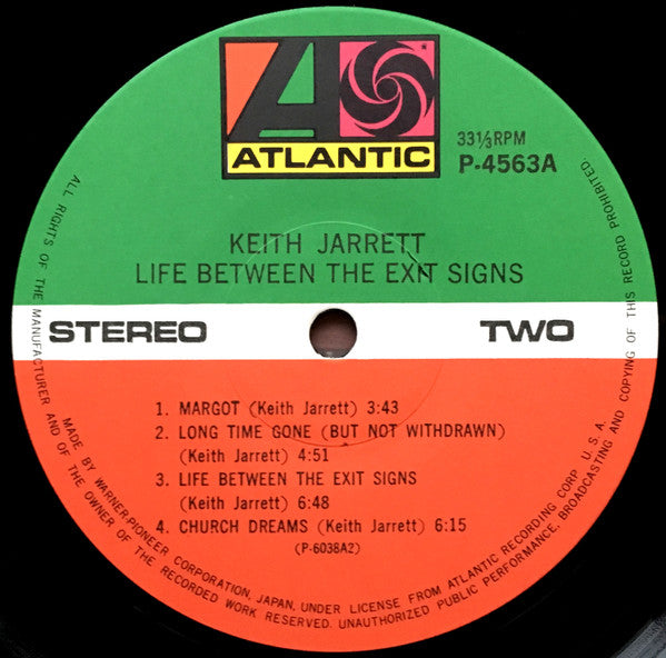 Keith Jarrett - Life Between The Exit Signs (Vinyl, LP, Album, Reis...