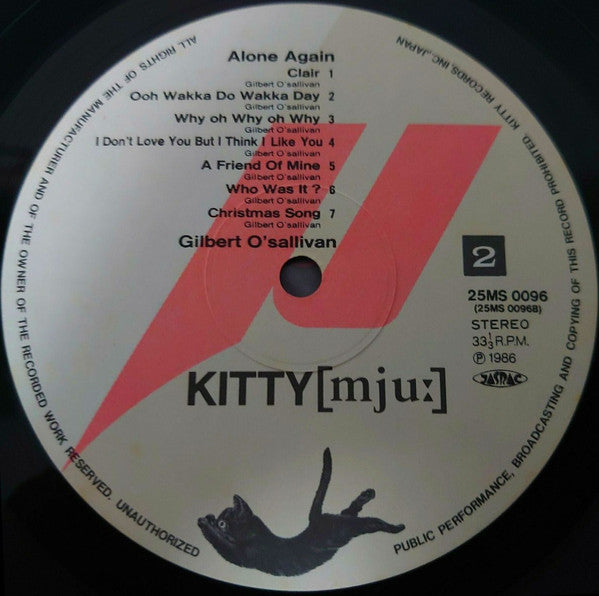 Gilbert O'Sullivan - Alone Again (Vinyl, LP, Compilation, Stereo)