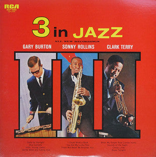 Gary Burton - 3 In Jazz (Vinyl, LP, Album, Reissue, Stereo) Very Good (VG) / Very Good Plus (VG+)