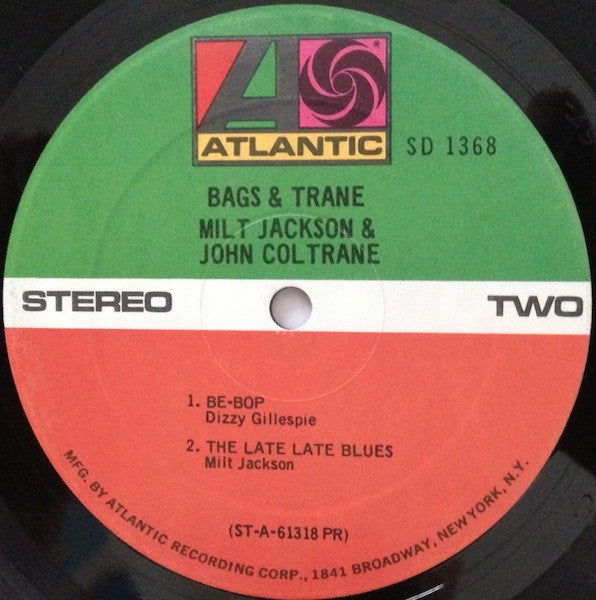 Milt Jackson - Bags & Trane (Vinyl, LP, Album, Stereo) Good Plus (G+) / Very Good Plus (VG+)