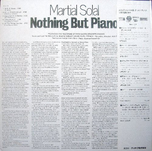 Martial Solal - Nothing But Piano (Vinyl, LP, Album, Stereo) Very Good (VG) / Very Good Plus (VG+)