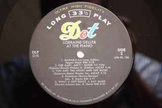 Lorraine Geller - At The Piano (Vinyl, LP, Album, Reissue) Very Good Plus (VG+) / Very Good Plus (VG+)