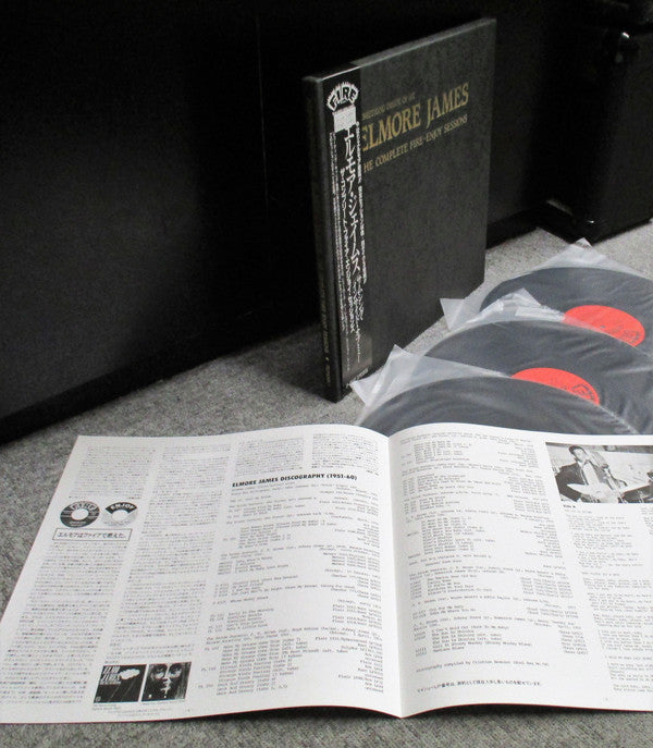 Elmore James - Something Inside Of Me: The Complete Fire-Enjoy Sessions (3xVinyl, Box Set, LP, Compilation) Very Good Plus (VG+) / Very Good Plus (VG+)