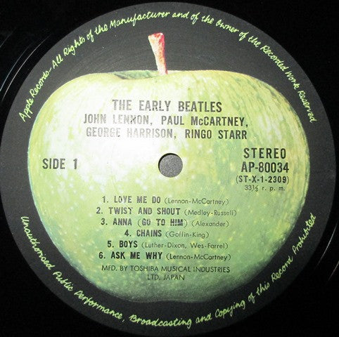 The Beatles - The Early Beatles (Vinyl, LP, Compilation, Reissue, Stereo) Very Good Plus (VG+) / Good Plus (G+)