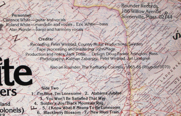 The White Brothers (2) - The New Kentucky Colonels - Live In Sweden (Vinyl, LP, Album) Good Plus (G+) / Good Plus (G+)
