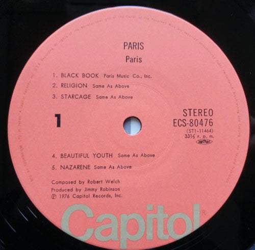 Paris (19) - Paris (Vinyl, LP, Album) Very Good Plus (VG+) / Very Good (VG)