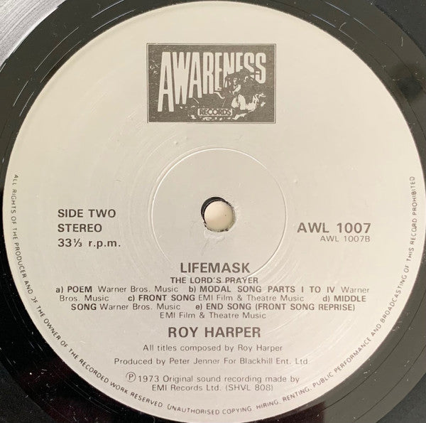 Roy Harper - Lifemask (Vinyl, LP, Album, Reissue, Stereo) Very Good (VG) / Very Good Plus (VG+)