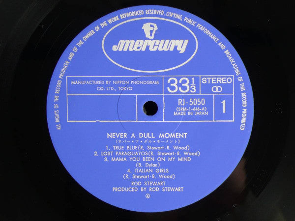 Rod Stewart - Never A Dull Moment (Vinyl, LP, Album) Very Good (VG) / Very Good Plus (VG+)