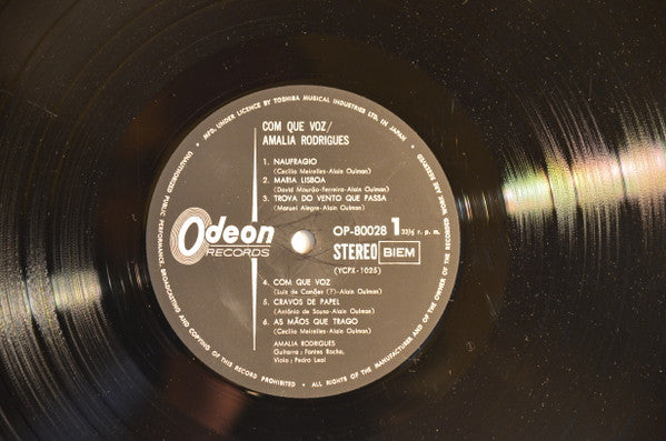 Amália Rodrigues - Com Que Voz (Vinyl, LP, Album) Very Good Plus (VG+) / Very Good Plus (VG+)