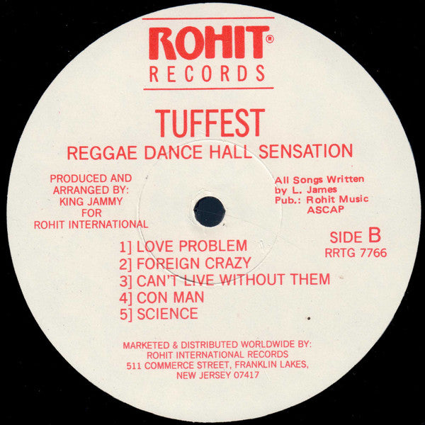 Tuffest - Reggae Dance Hall Sensation (Vinyl, LP, Album) Very Good Plus (VG+) / Very Good Plus (VG+)