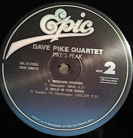 Dave Pike Quartet - Pike's Peak (Vinyl, LP, Album, Reissue) Very Good (VG) / Very Good Plus (VG+)