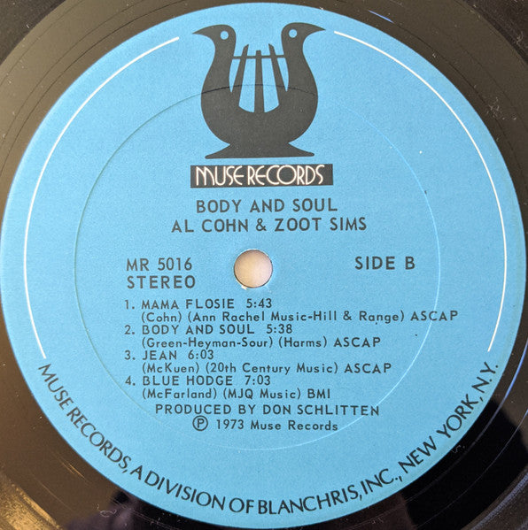 Al Cohn - Body And Soul (Vinyl, LP, Album, Stereo) Very Good (VG) / Good Plus (G+)