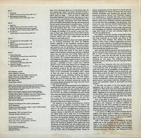 Cannonball Adderley - Coast To Coast (2xVinyl, LP, Compilation) Very Good (VG) / Very Good (VG)