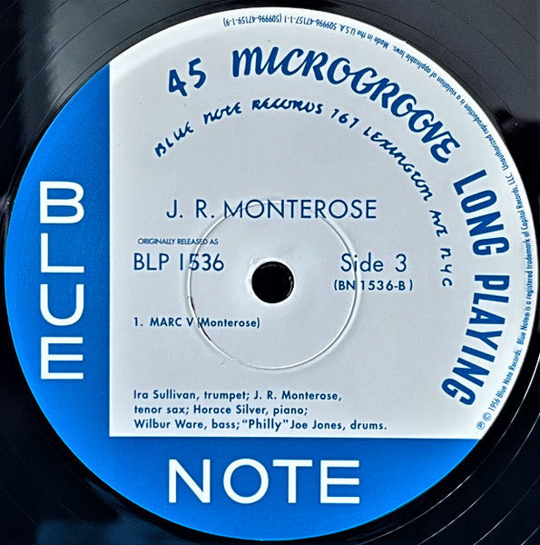 J.R. Monterose - J.R. Monterose (2xVinyl, 12", 45 RPM, Album, Limited Edition, Reissue, Mono) Very Good Plus (VG+) / Near Mint (NM or M-)