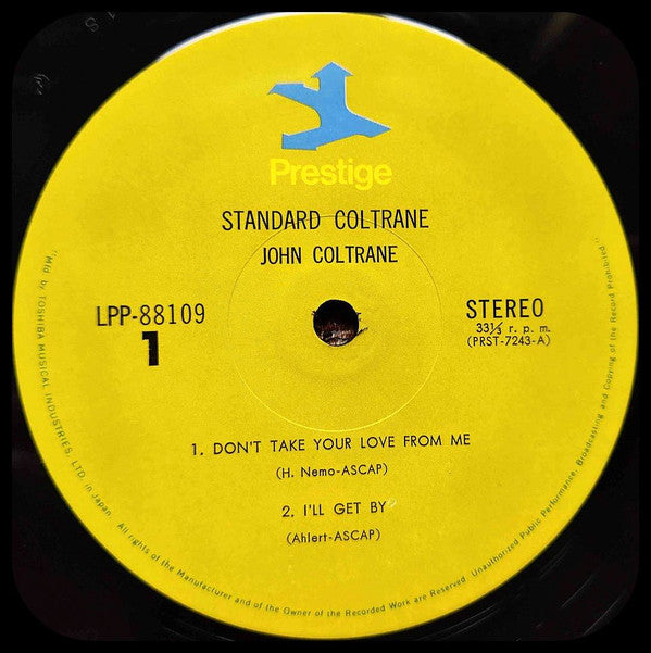 John Coltrane - Standard Coltrane (Vinyl, LP, Album, Reissue, Stereo) Very Good Plus (VG+) / Good Plus (G+)