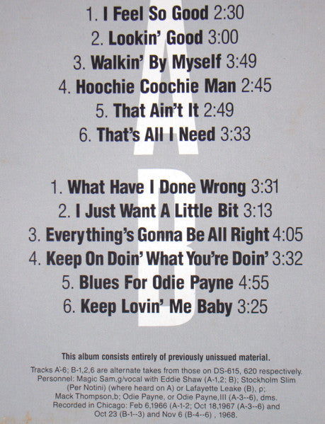 Magic Sam - The Magic Sam Legacy (Vinyl, LP, Album, Stereo) Very Good Plus (VG+) / Very Good Plus (VG+)