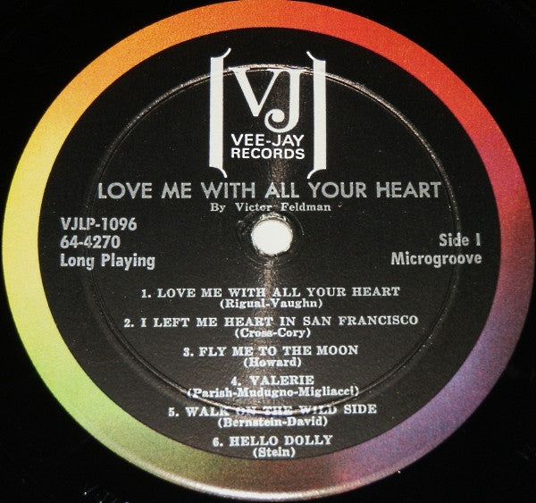 Victor Feldman - Love Me With All Your Heart (Vinyl, LP, Mono) Very Good (VG) / Good (G)